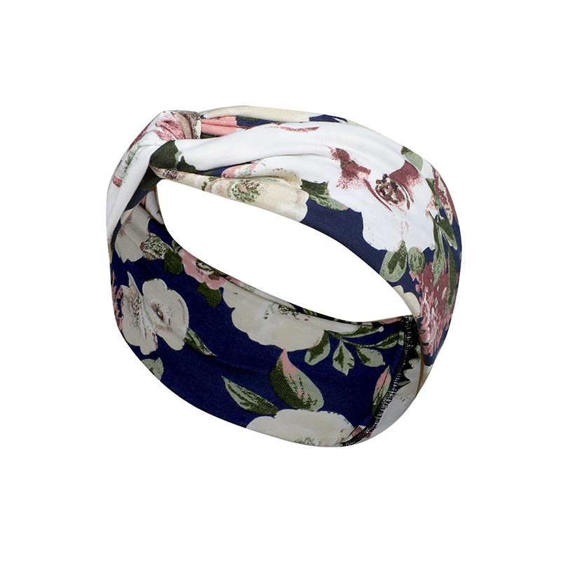 100% Polyester Women Head Scarves Multicolor Custom Elastic Headbands