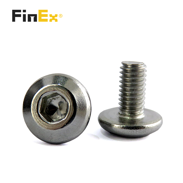 Metric Truss Head Socket Cap Screw 18-8 Stainless Steel Bright Finish Full Thread ISO7380