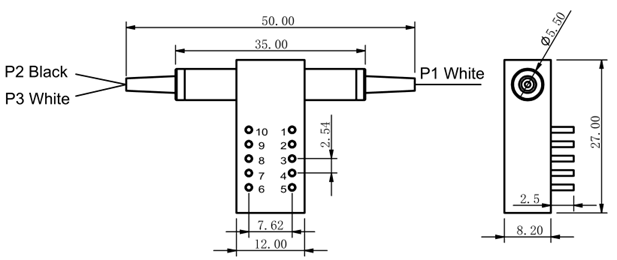 Ultra Low Loss 1x2 Mechanical Optical Switch 8ms Fast Switching 10M Cycle Fiber Switch