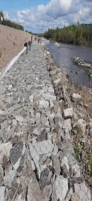 Weaving 1-6mm Gabion Fence System Anti Corrosion