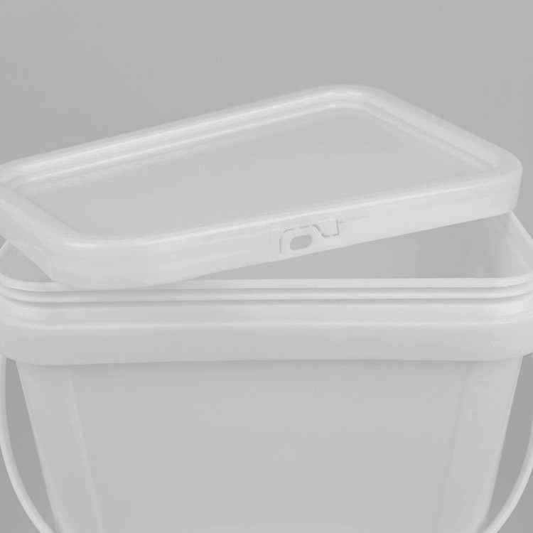 ISO9001 Certification 1.5 Gallon 6L Square Plastic Bucket For Sea Food