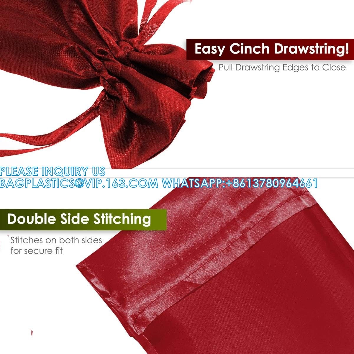 Satin Gift Bags, Jewelry Bags, Wedding Favor Drawstring Bags Baby Shower Christmas Gift Bags