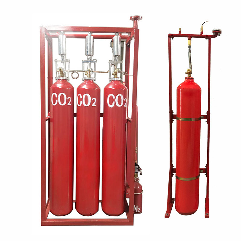 High Durability CO2 Fire Suppression System For Mechanical Emergency Manual Starting Mode