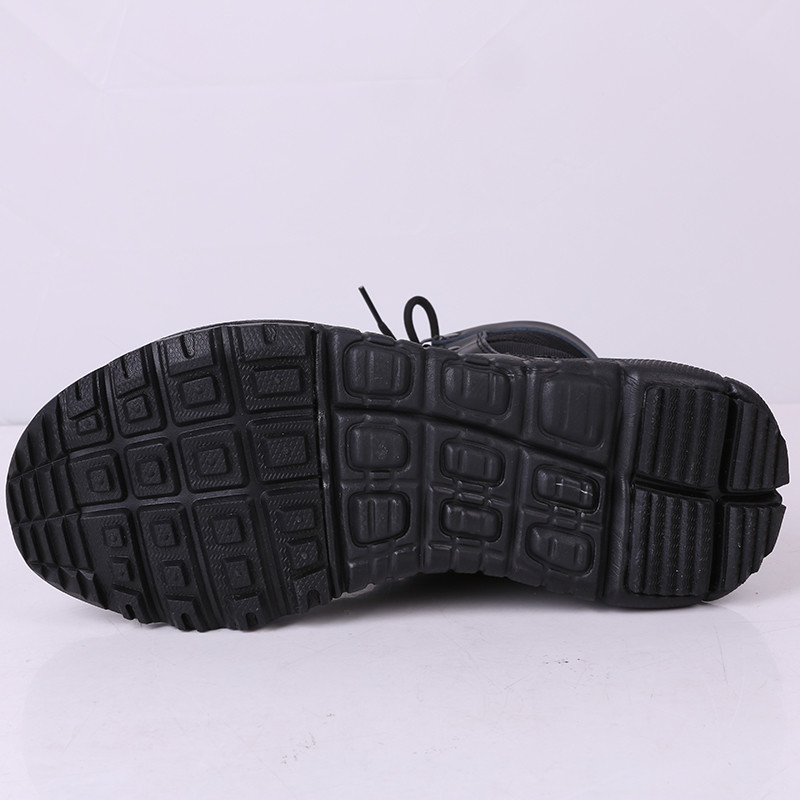 New Version Black Suede Tactical Boots With Zip On Tongue Fast Lacing System Combat Boots Light Weight Waterproof