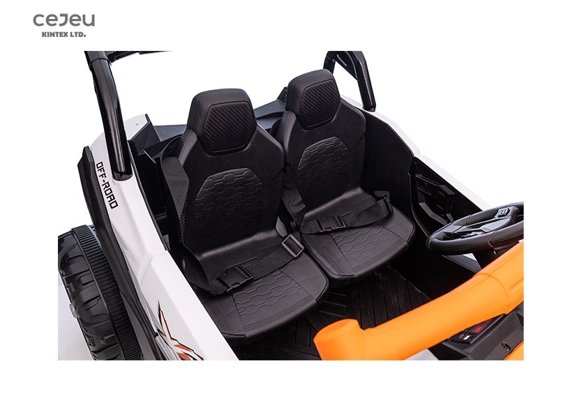 Realistic Off-Road UTV, 12V Electric Kids Ride-On Car, Two Seater Ride on Truck.