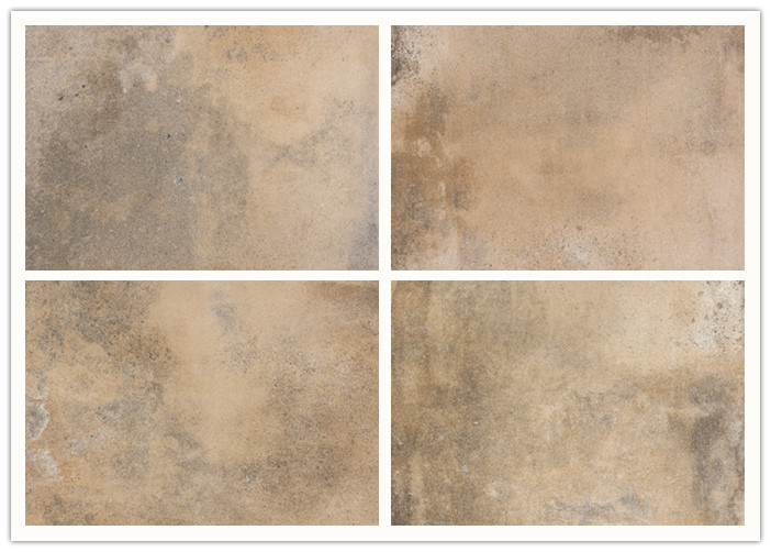 Hand Painted Cement Look Porcelain Tile , Bright 300x300 Floor Tiles