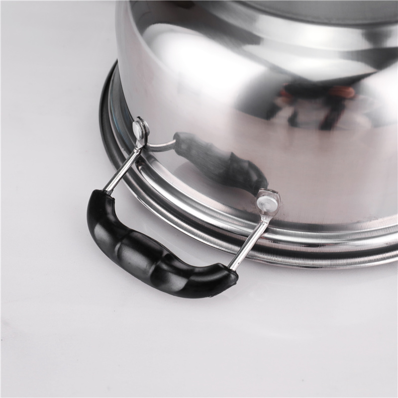 Glass lid 5pcs pot set stainless steel 410 cookware set