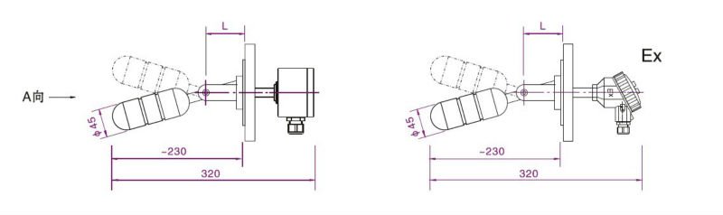 High Temperature Float Ball Level Switch With High Accuracy