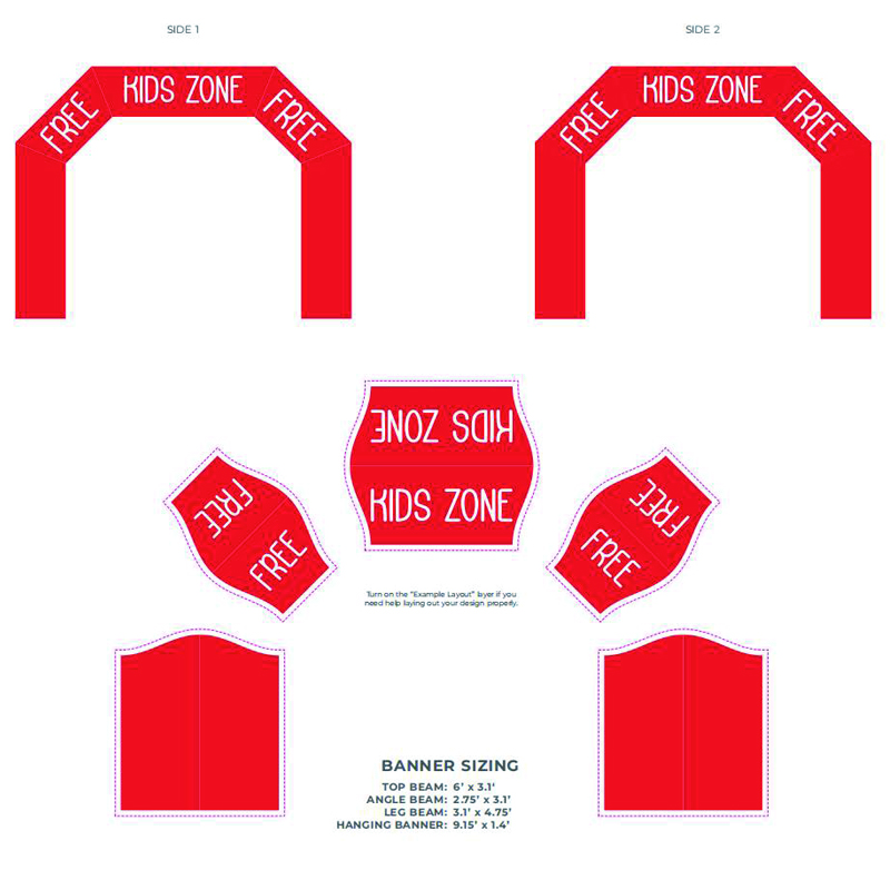 Hot Sale Advertising Cheap Top Quality Inflatable Arch Inflatable Arch with Blower