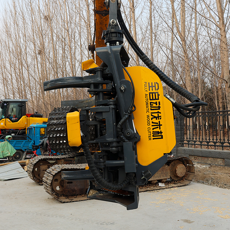 Timber Harvester Head Cutting Logs For 400mm Tree Saw Excavator