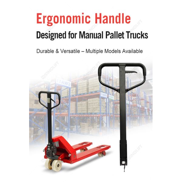 Ergonomic Pallet Truck Handle with Rubber Grip - Multi-Model Compatible