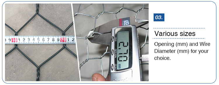 Heavy Galvanized Gabion Fence System Hexagonal 2x1x1m