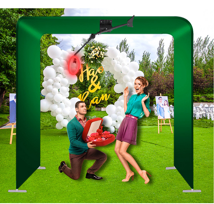360 Automatic Photo Booth Overhead 360 Video Booth With Ring Light Rotating