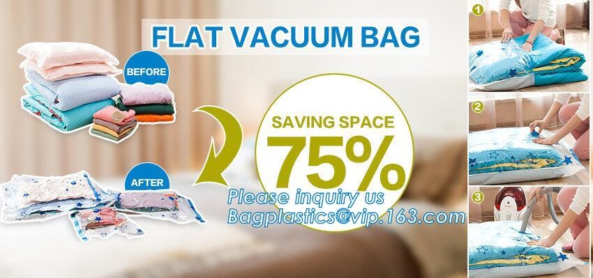 vacuum travel bag pa pe vacuum storage bag roll up, hand rolling pa vacumm bag, plastic vacuum travel bag, bagplastics