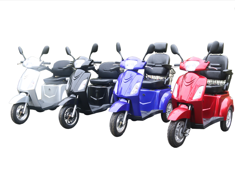 EEC / COC Approved 4 Wheel Electric Mobility Scooter With Roof 60V 500W Motor Power
