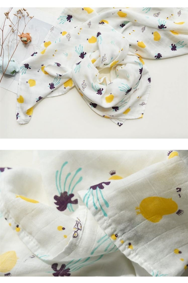 4 / 6 Layers Baby Bandana Bib 100% Cotton Super Absorbent Baby Dribble Bibs