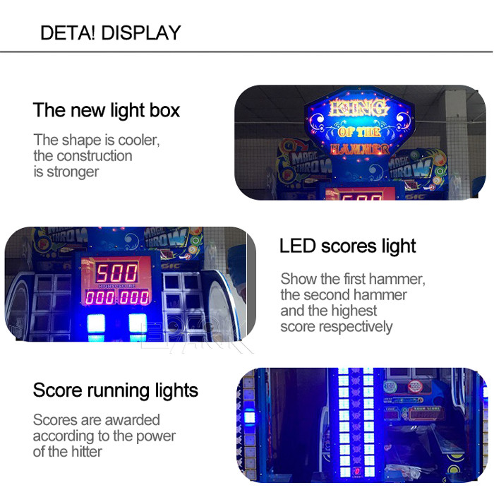 1 Player Hammer Ticket Game Machine Hammer Hitting Game Equipment