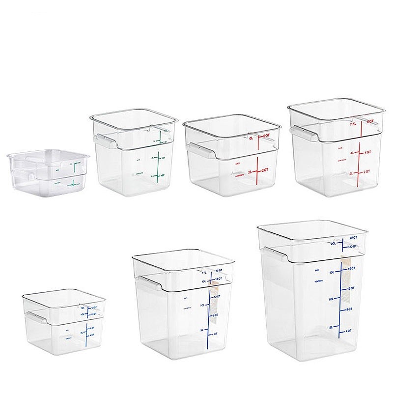 Sustainable Recyclable Plastic Food Storage Container Rice Storage Kitchen Organizer PC Food Storage Container