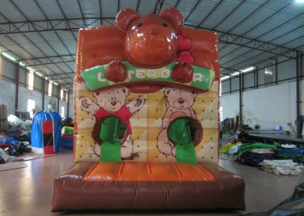 Quality Lovely Obstacle Course Bounce House , Kids Inflatable Obstacle Course 3 X 9x 3m for sale