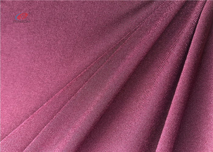 Weft Knit 4 Way Stretch Microsuede Fabric Red Suede Upholstery Material