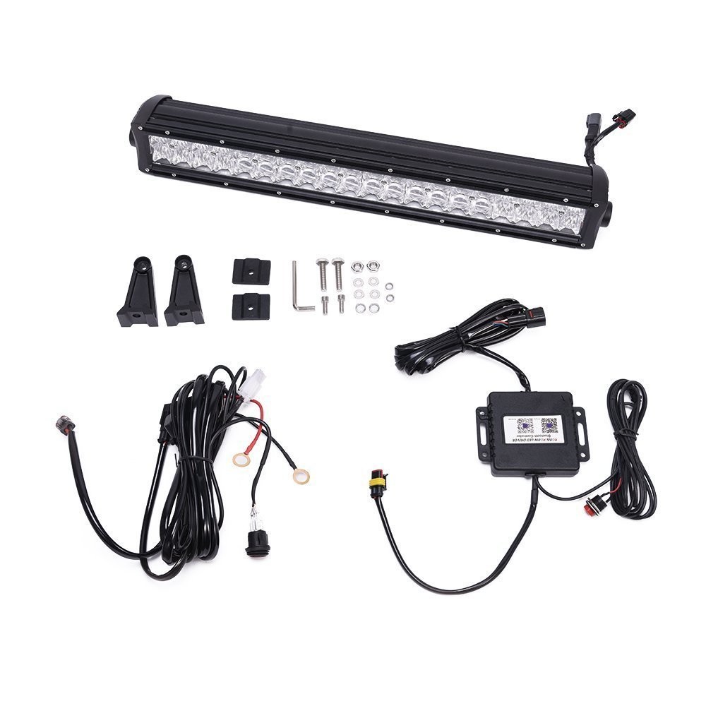 6000K Dual Row Car Light Bar / Aluminum Housing LED Auto Light Bar