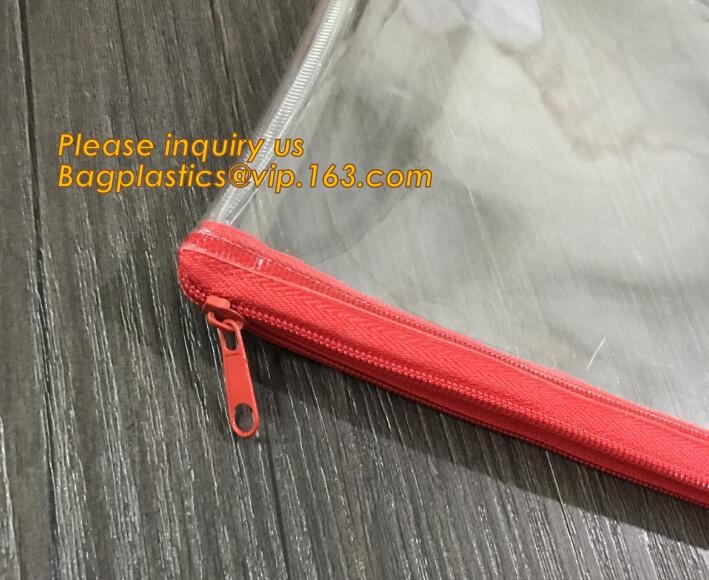 Factory Custom made Environmental PVC clear packaging toy storage handle bag,plastic tote packaging bag with handles fro