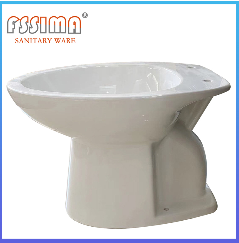 S Trap Gravity Flush Toilet Rv Urinal WC Seat Sanitary Ware Small Size