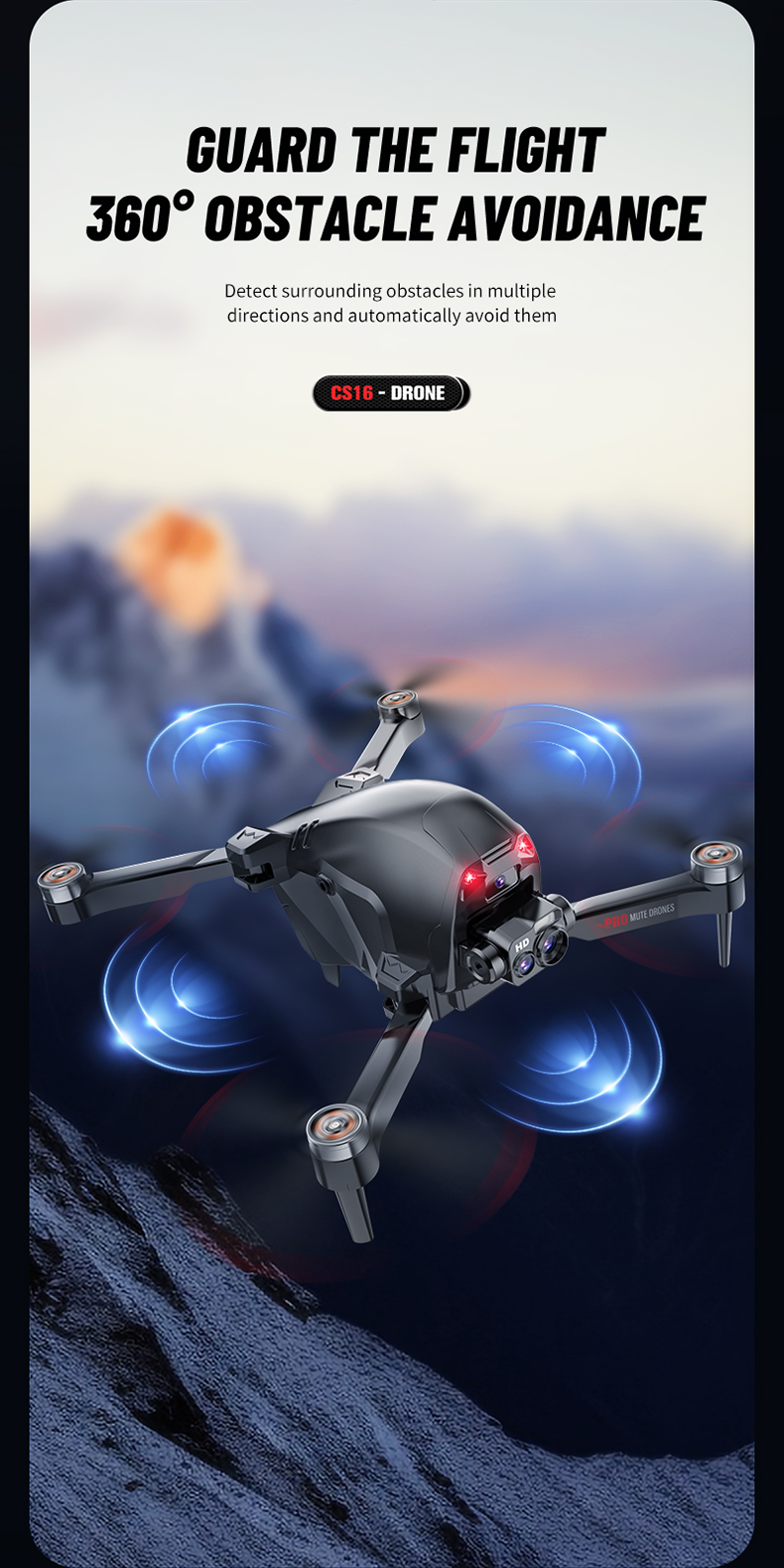 Remote Control Drone Helicopter Aerial Shooting 4k Hd Camera Drone Fpv Quadcopter with Strong Endurance Brushless Motor