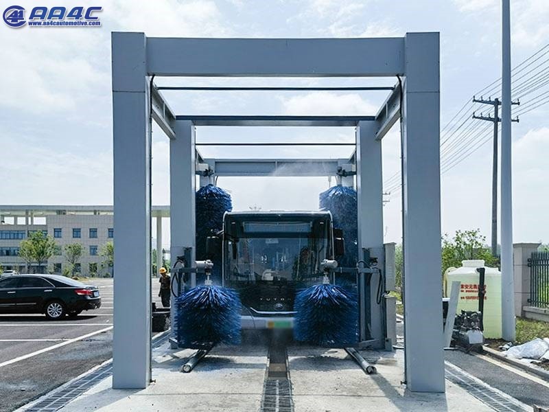 AA4C Automatic Drive Through 4 Brushes Bus Truck Washer Rollover Washing Machine AA-DR2