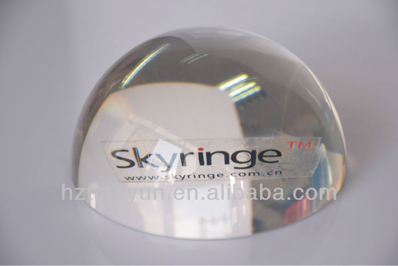Clear Acrylic Hemisphere , Customized Acrylic Half Sphere
