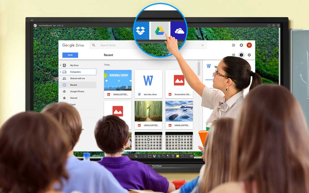4k Multifunctional Interactive Touch Screen Whiteboard Training Panel 01