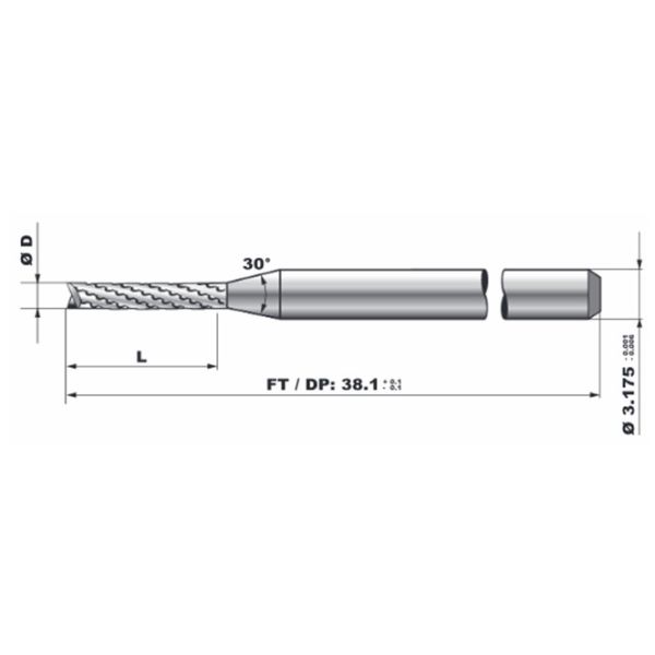 Chip Breaker Geometry PCB End Mill CNC Router Bits