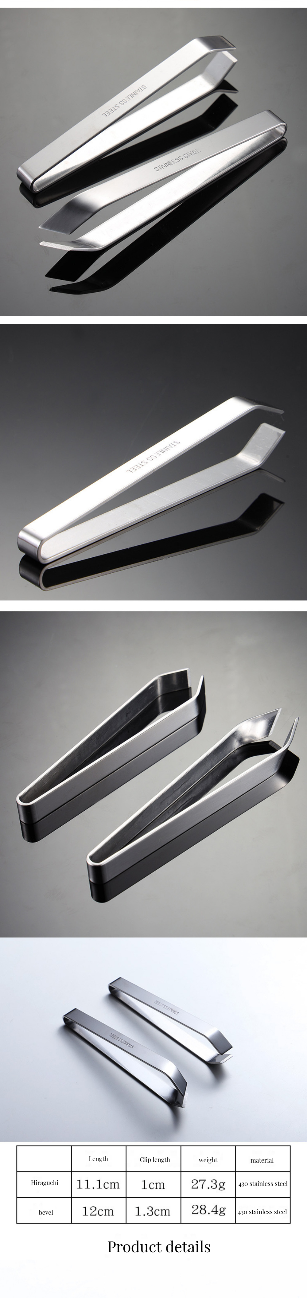 Commercial Buyer Stainless Steel Fishbone Epilator Tweezers Bamboo Remover for Culinary