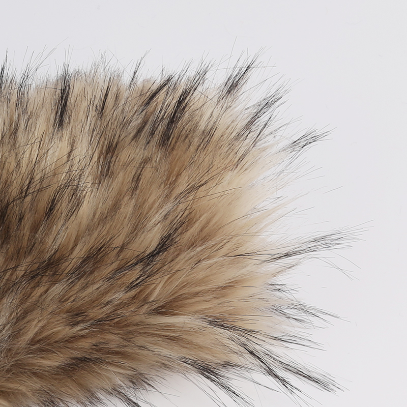 Knitted Faux Raccoon Fur Fabric for Hood 100% Acrylic Long Plush Fake Fur