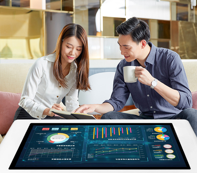 High Brightness Interactive Touch Screen Coffee Table 32 43 Inch Smart
