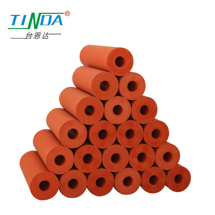 High Durability High Temp Hot Pressed Silicone Rubber Roller Customizable