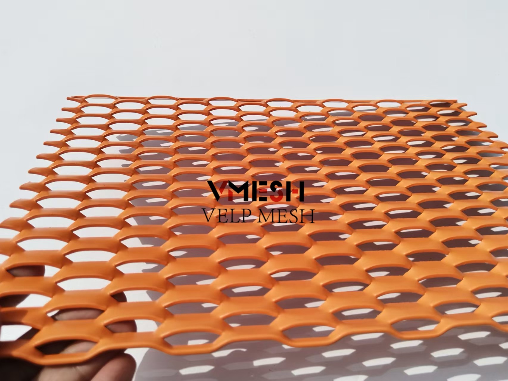 Aluminium Ceiling Cladding Wall Expanded Mesh Diamond Customized