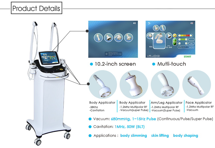 Vela Slimming Machine Vacuum RF Ultrasonic Cavitation Machine