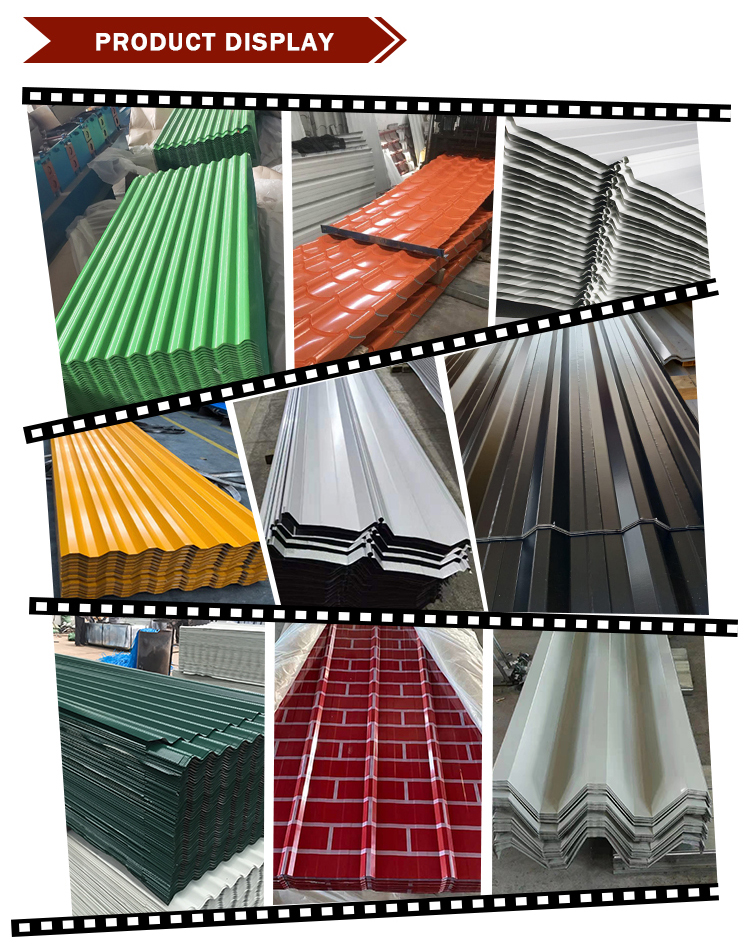 Technique Hot Rolled Dx51d Dx52D Dx53D 0.12-6mm 30-275g Prepainted Galvalume Ppgi Roof Tiles Corrugated Steel Plate with 1