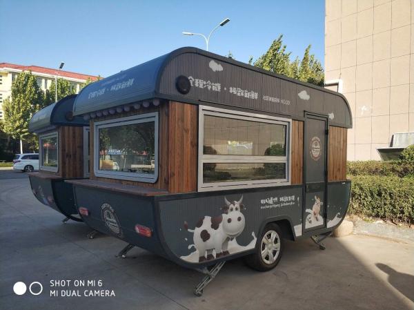 Affordable Retro Our Food Mobile Food Cart Trailer Street Stainless Steel Ship