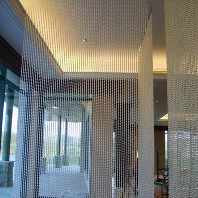 Hot sale fashion decorative metal beaded curtain for room divider partition