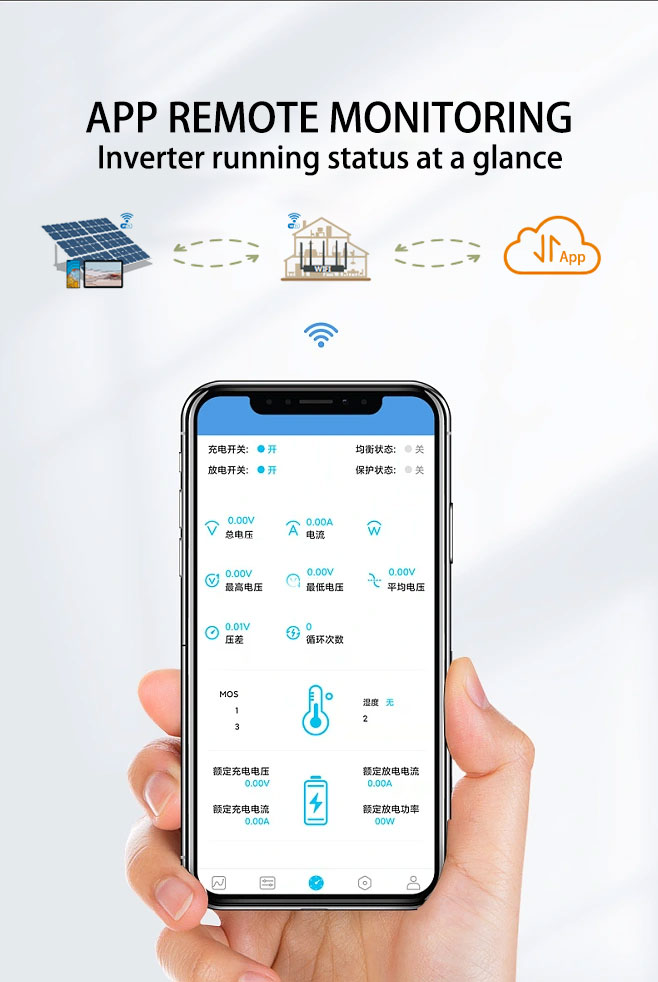 Custom Logo Grid Tie Solar Power System Inverter For Home