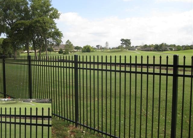 Garden Black Metal Anti Rust Galvanized Steel Fence 6ftx8ft