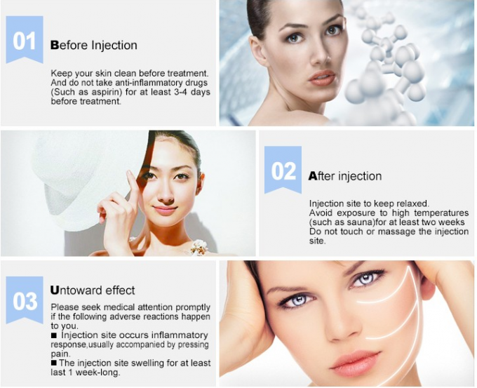 ISO Certified Hyaluronic Acid Dermal Filler , HA Dermal Fillers Facial Beauty