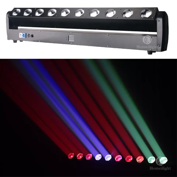 3500K Warm White 10*40W High Beam LED Moving Bar Stage Light with Multiple Effects