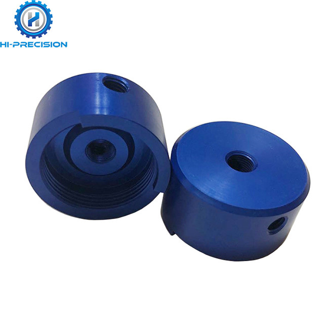CNC Machined Black Guitar Knobs Knurled Thread Engraving