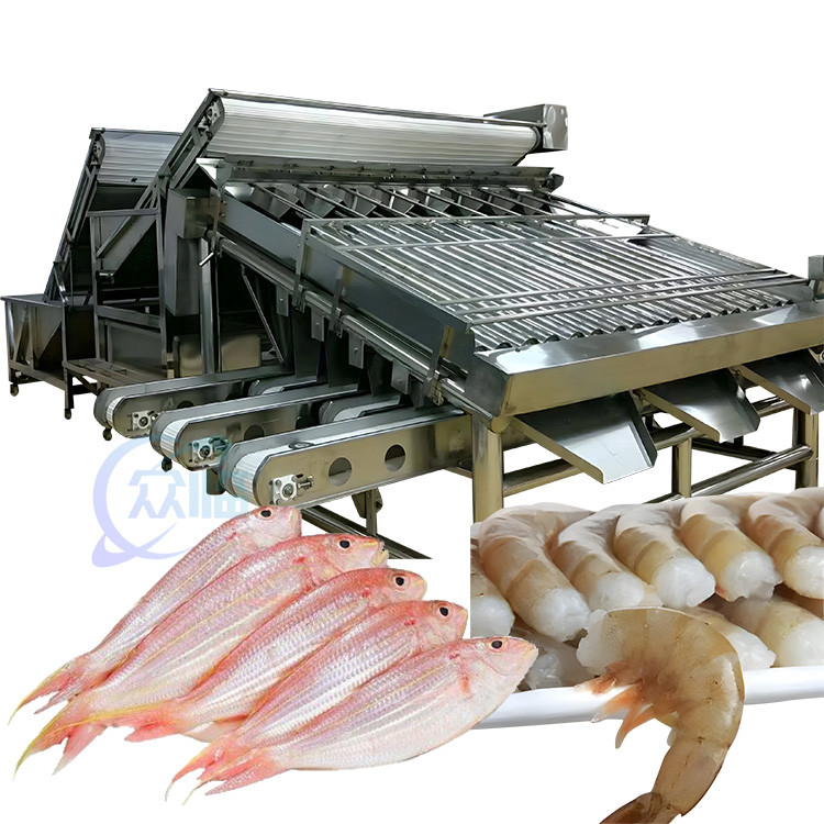 Practical Roller Fish Grader Machine , Multi Function Shrimp Sorter