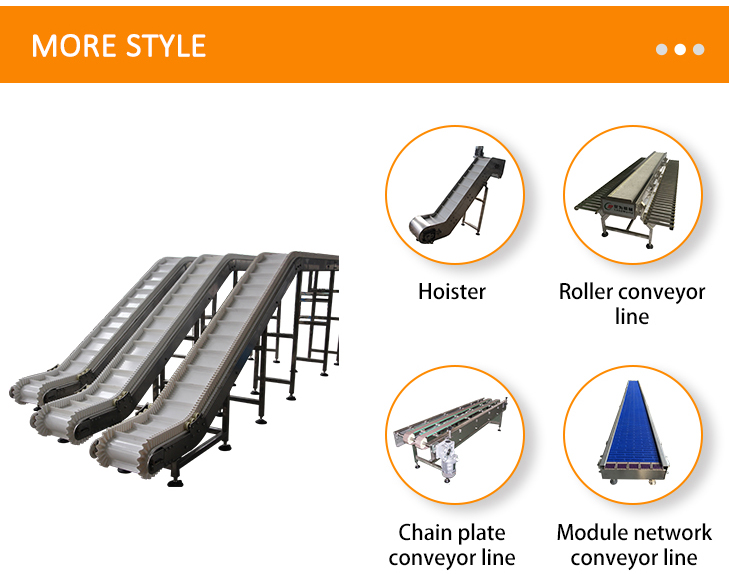 Vertical Vegetable Fruit Incline Flat PVC White Conveyor Belt System For Food Industry