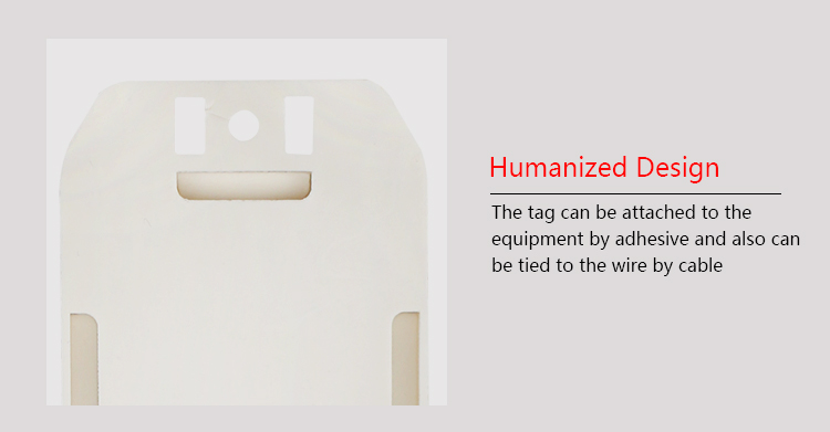 Scafftag tag holder with PVC rewritable double-sided cardboard