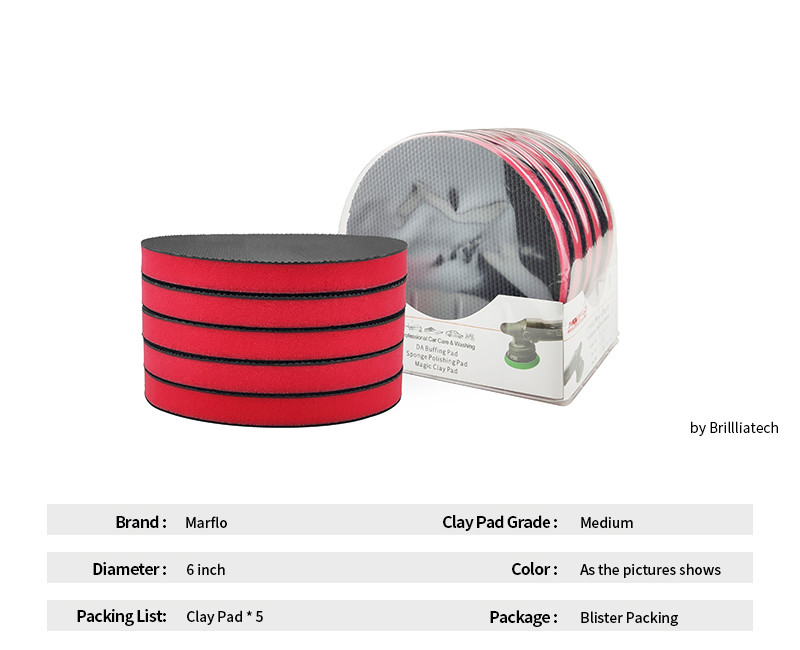 100mm 125mm Nanoskin Clay Pad For Polisher Remove Contaminants